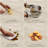 Noaah Modern Dining Table for 6, Travertine Texture Stone Tabletop, Wood Legs with Solid Wood Veneer-924657657-924657658