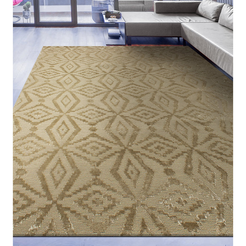Ikat Area Rug, Rectangle 8' x 10'