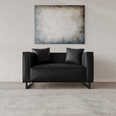 PU Leather Upholstered Loveseat