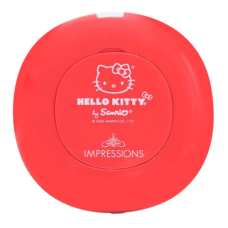 Miroir compact Hello Kitty avec lumières DEL, miroir supérieur grossissant 3x et capteur tactile