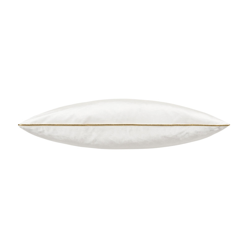 Noah White Gold Velvet Pillow