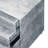 Faux Concrete & Silver File Cabinet, 3 Durability - Gray
