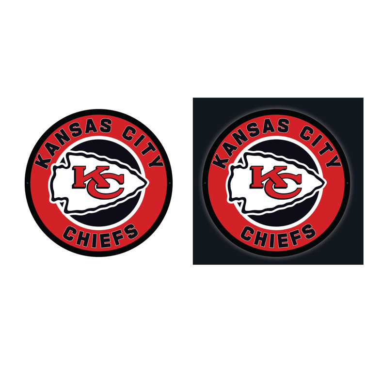 Evergreen Kansas City Chiefs Round LED Wall Décor One-Size