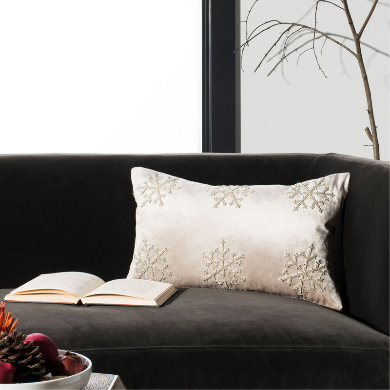 Kavanaugh Square Pillow Cover and Insert, Beige/Gold