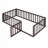 Wood Daybed Frame with Fence-591128210-591128213