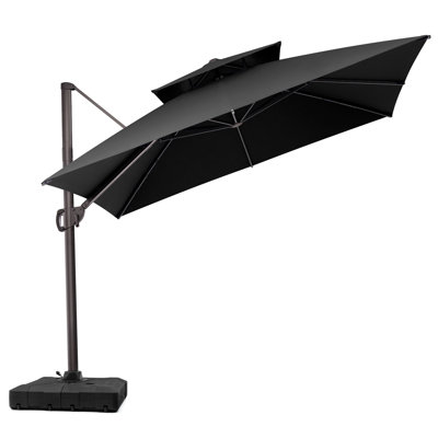 Parasol de 116,14 po Wampler avec contrepoids inclus