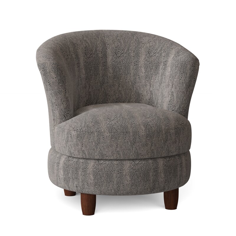 Mercury Row® Renard Upholstered Swivel Barrel Chair & Reviews | Wayfair