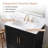 30″ Single Bathroom Vanit with Integrated Ceramic Sink