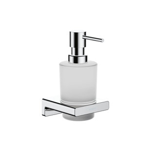 Diamond embossed soap dispenser with chrome plastic fitting., (Matching  tumbler available separately as a set) — YOUNG & GREEN
