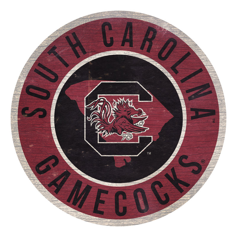 Ncaa, impression sur bois, Gamecocks de l'Université South Carolina