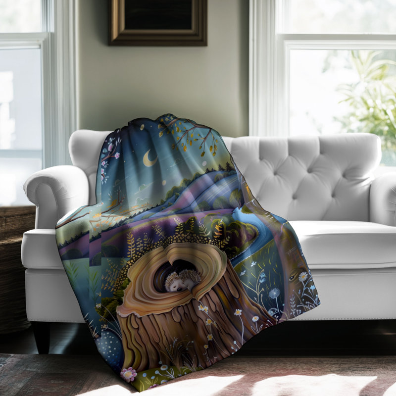Couverture Nocturnal Hillscapes, L 80 po x l 60 po