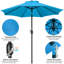 Parasol de marché 9pi avec bouton poussoir-111781684