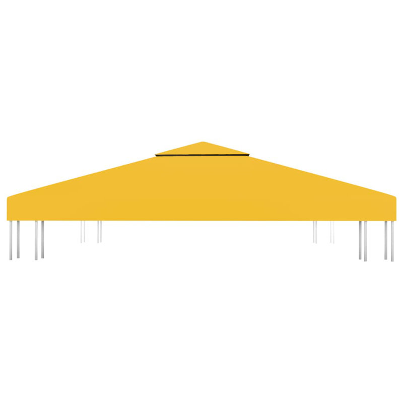 Centeio Dakota Fields Fabric Replacement Canopy for Gazebo, 300cm W x 300cm D, Yellow