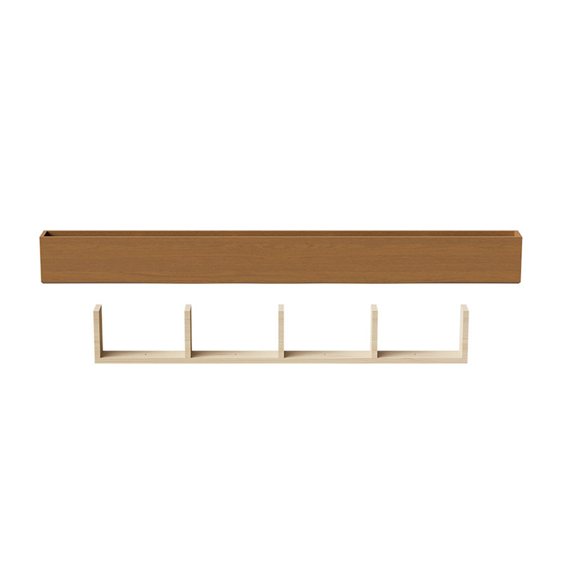 Wood Floating Shelf, 15.3cm H x 152.5cm W x 10.2cm D
