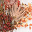 Arrangement floral de 36 po en forme de jour de l'Action de grâce dans un vase en verre, Protea Cynaroides
