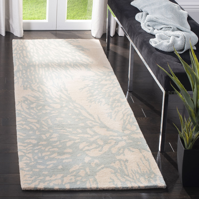 Wimborne Hand Tufted Wool Floral Rug, Runner 2'3" x 7'