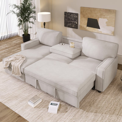Canapé-lit modulaire Upholstery avec espace de rangement, port USB, 2 porte-gobelets sur les coussins de dossier (même numéro de pièce; WY000335AAA)