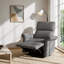 Fauteuil inclinable électrique pivotant à 270 ° avec mouvement oscillant et oscillant - Fauteuil robuste peu encombrant pour la chambre de bébé, les petits espaces et le cinéma maison