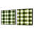 Uk Green Plaid Elegance - Abstract Shapes Square Collage Set Of 2-101849442-101849443