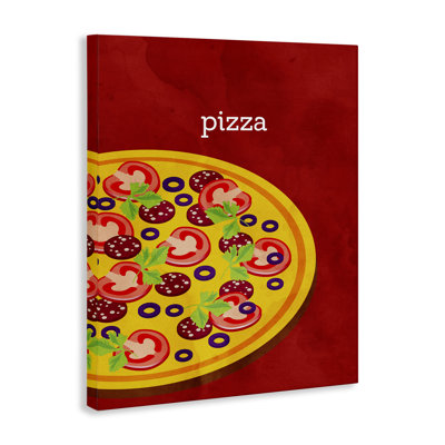 Toile Tasty Savory Pizza, conception de Kim Allen