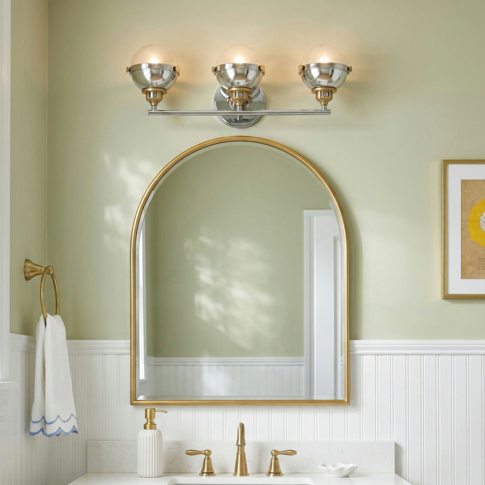Kyoto 3-Light Dimmable Vanity Light
