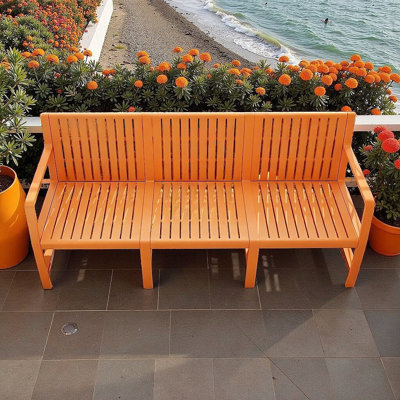 ​3-Seater All-Weather Outdoor Sofa - Premium PP Construction