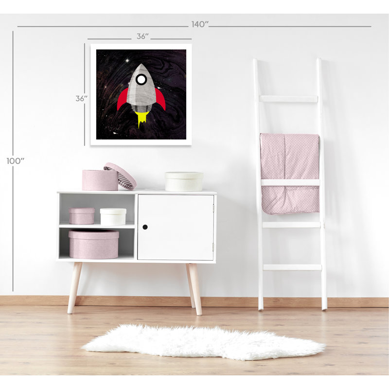 Impression sur papier roulée «Spaceship Adventure», H 36 po x l 36 po x P 1 po