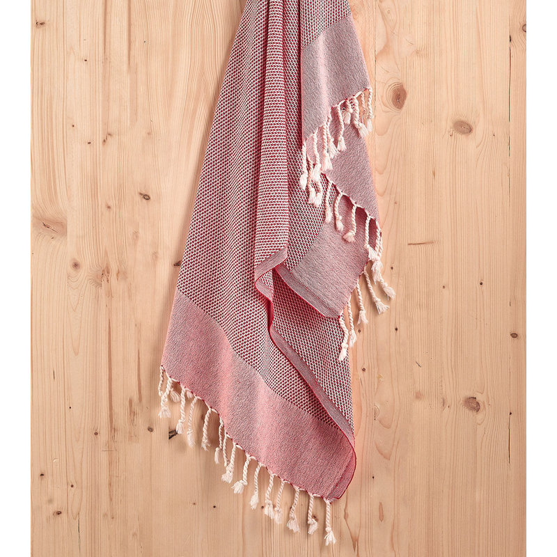 Cotton Bath Towel, Red