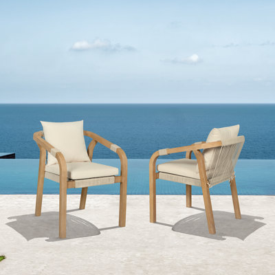 Chaise de patio avec coussin Calam