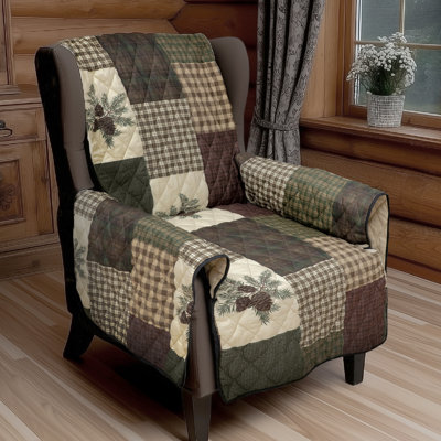 Your Lifestyle by Donna Sharp Pine Panels Armchair Lodge Furniture Cover