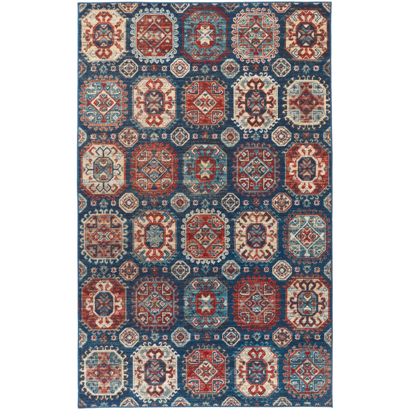 Tapis bleu Catoe, Rectangle 10 pi x 13 pi 2 po