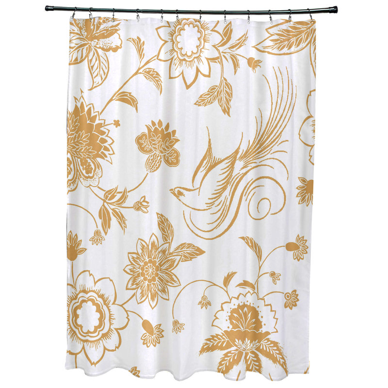 Rideau de douche Everill, H 74 po x l 71 po, Doré