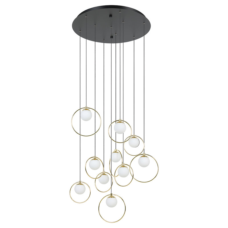 Avard - Light Black LED Cluster Pendant