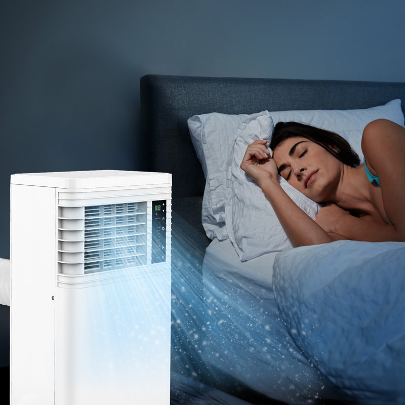 R.W.FLAME Portable 3-in-1 10000BTU Air Conditioner with Remote Control,24Hrs Timer,Digital Display, 270