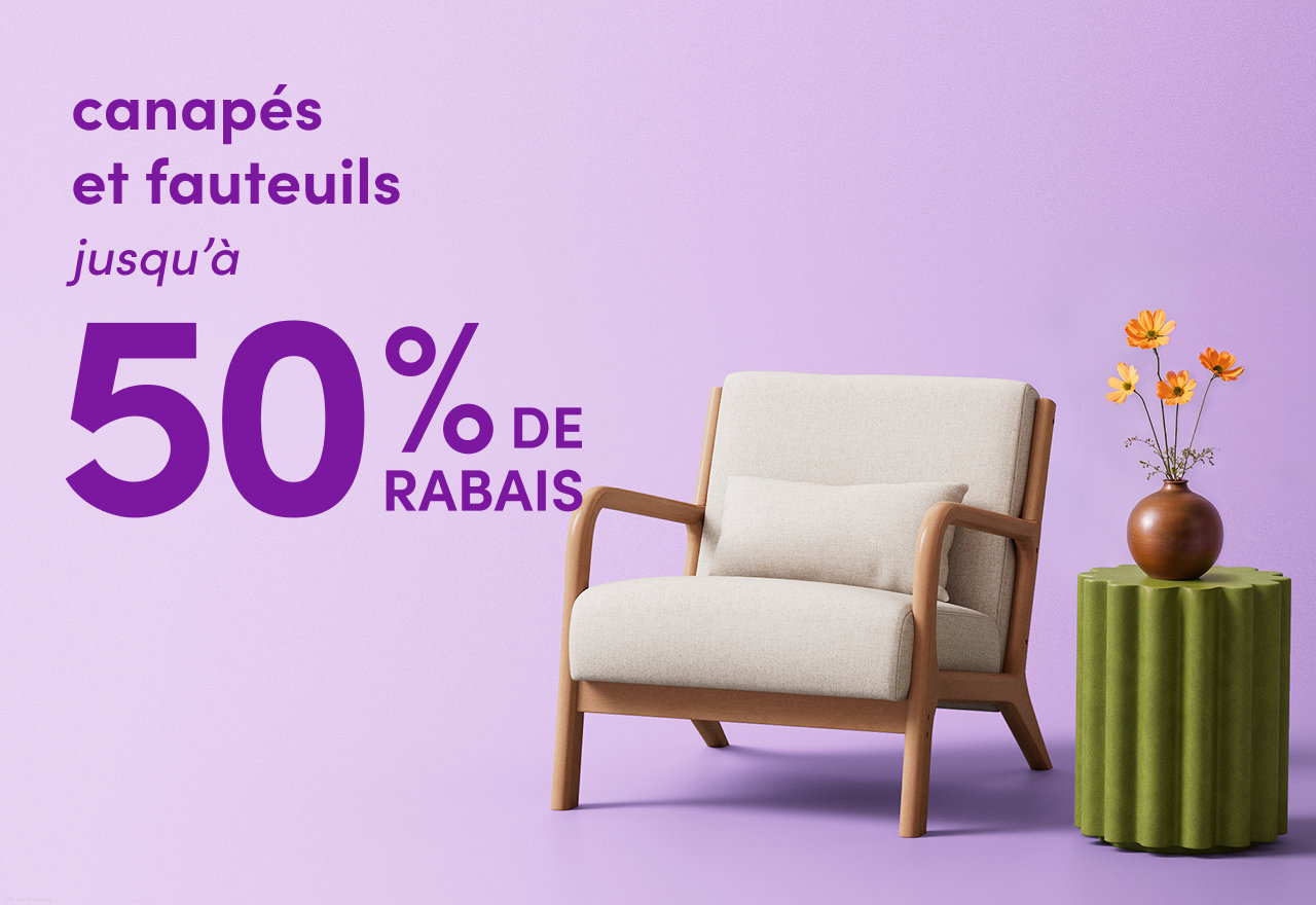 canapés et fauteuils en solde