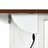 54.5" Farmhouse Kitchen Island With Power Outlet, Kitchen Storage Island  With Internal Storage Rack, Drop Leaf-1197512606
