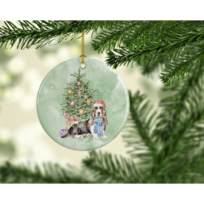 2.8'' Ceramic Animals Hanging Figurine Ornament