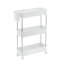 Chariot de rangement à roulettes à plusieurs niveaux avec roulettes - Organisateur utilitaire en plastique à 3 niveaux pour salle de bain, cuisine, chambre à coucher, bureau, garde-manger ou buanderie, transparent-93655897-93655900