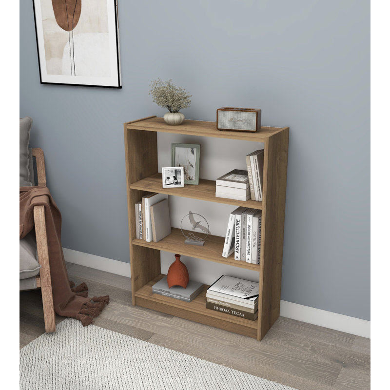 Stylish Wall-Mounted Bookshelf, Hitit Color, 31.5 x 41.7 x 11.0 inches | Durable 100% Melamine Coated Particle Board, Thickness: 0.7 inches | Space-Saving Design for Modern Living Rooms & Offices, Easy Installation
