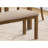 Transitional Upholstered Bench In Beige And Brown, 42" Rectangular With Solid Wood Legs For Dining