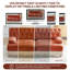Canapé Chesterfield en velours de 135 po avec capitonnage à boutons et jupe à pampilles-1151372759