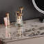 Coiffeuse avec miroir lumineux, 4 tiroirs, prise de courant