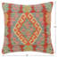 Coussin Boho Chic Turkish Rosebach tissé à la main Kilim