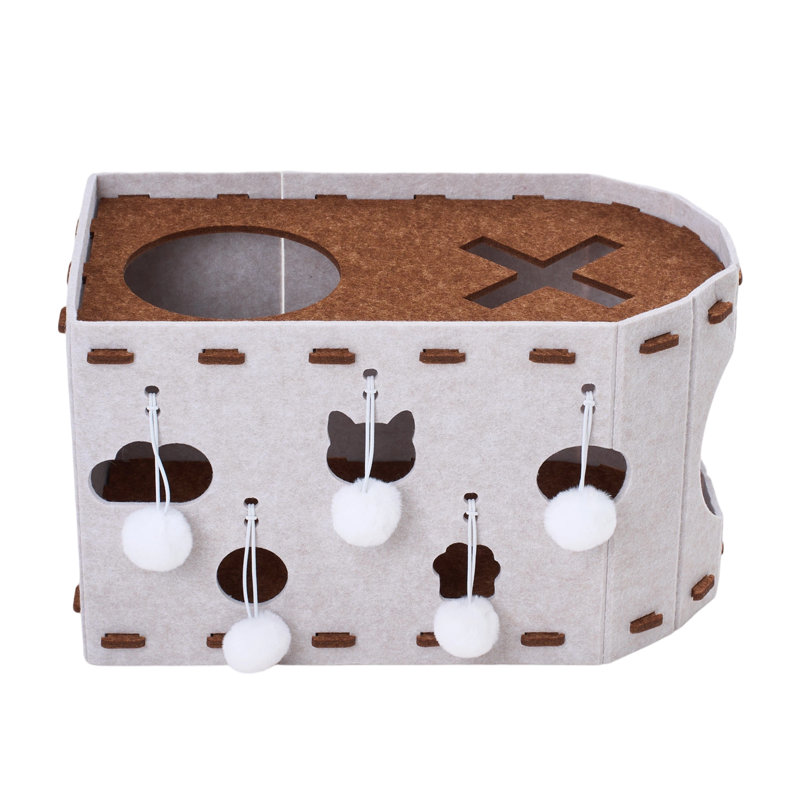 Felt + Polyester Fibre Nest Pet Bed