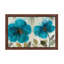 Teal Flowers 1 Piece Painting on Canvas-1356183970-1466190889