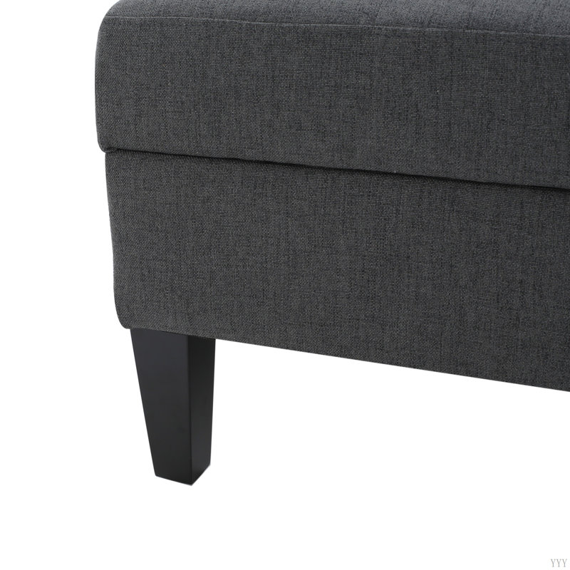 OTTOMAN DE RANGEMENT, Gris foncé