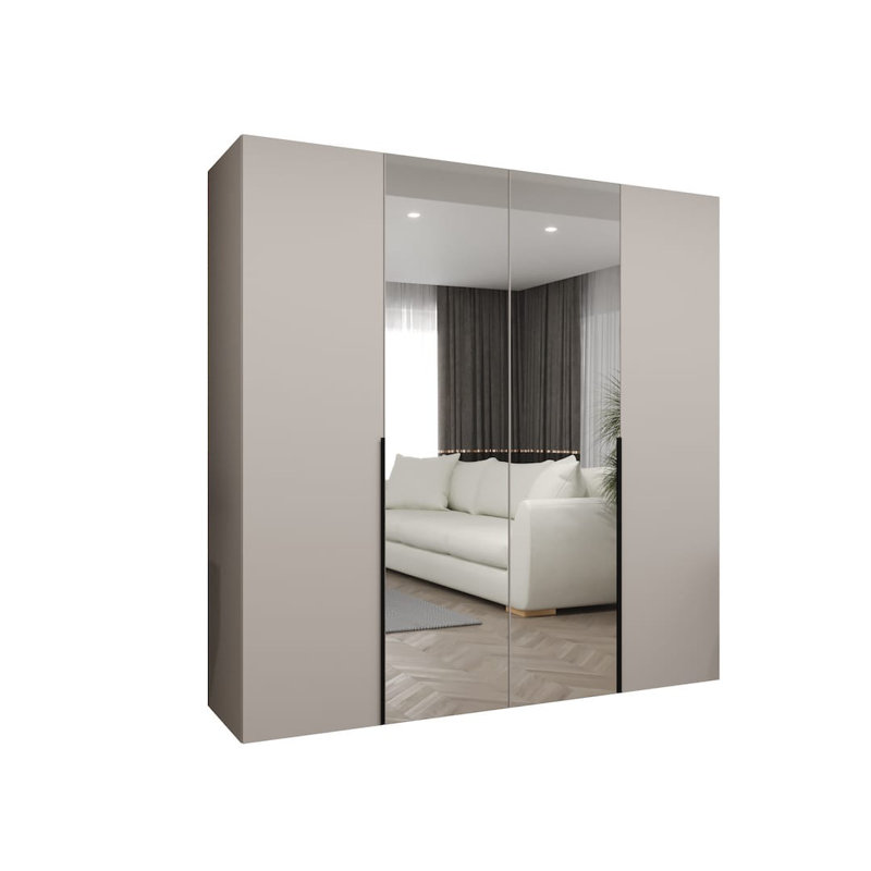 Bogins 4 Door Manufactured Wood Wardrobe, Cashmere