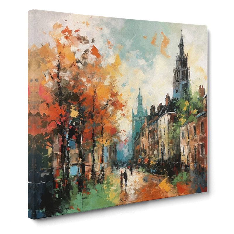 City Of Cambridge Expressionism No.1 - Print, 35cm H x 35cm W x 3cm D