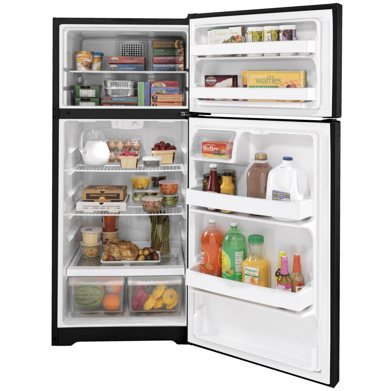 28" Top Freezer 16.6 cu. ft. Refrigerator, Black