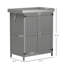 Banc de rempotage avec 2 portes (gris)-1364610262